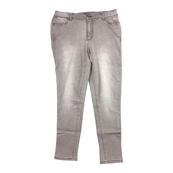 Ellos Women’s Size 10 Slim Fit Ankle Jeans Stretch Gray Denim New in Package - Picture 1 of 12